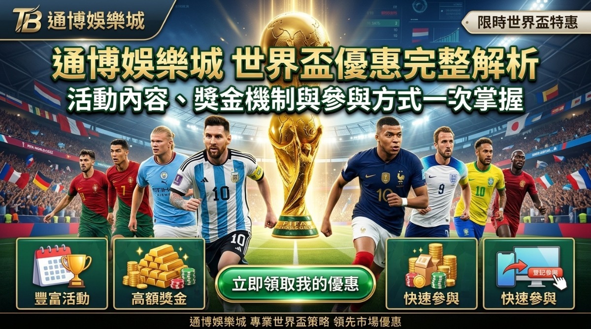 通博娛樂城世界盃優惠活動圖示